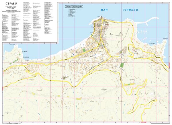 Cefalu city map | Sicily | 1: 5,000 | GLOBAL MAP - Roger Lascelles Maps Ltd