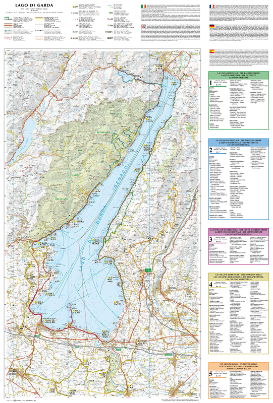 Lake Garda | Regional Road Map | 1: 75,000 | LAC - Roger Lascelles Maps Ltd